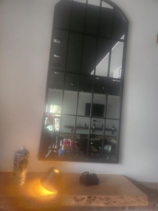 Espejo grande metal y cristal