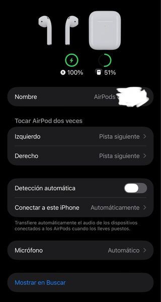 Caja de Carga y AirPod derecho gen2