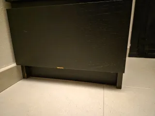 Cómoda Malm 6 cajones Ikea negro-marrón