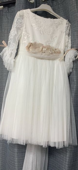 Vestido de Comunión con etiqueta largo/corto