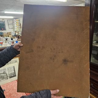 Quadro pittura a rilievo rovinato