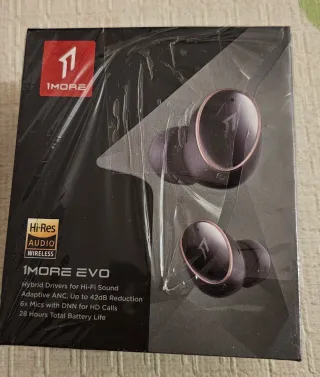 1MORE EVO Auriculares Inalámbricos Negro/Dorado