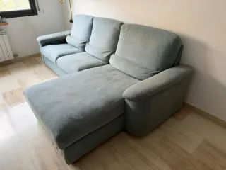 Sofá Chaiselongue Ikea Azul
