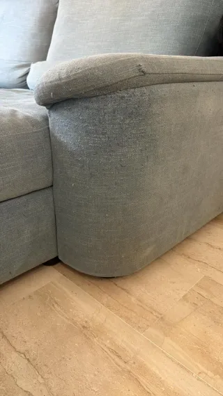 Sofá Chaiselongue Ikea Azul