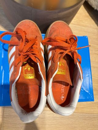 Adidas Gazelle Naranja Plataforma