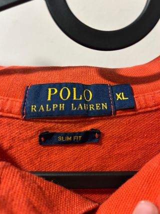 Polo Ralph Lauren Naranja - Slim Fit - Talla XL