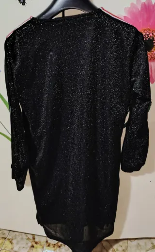 Vestito Nero Glitterato.Parental Advisory Explicit