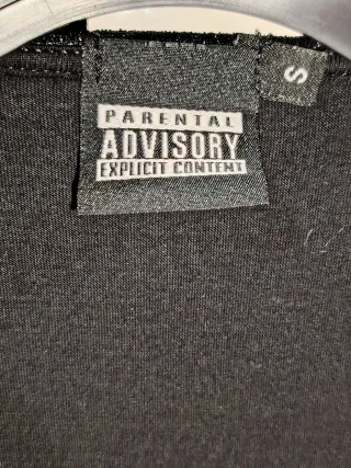 Vestito Nero Glitterato.Parental Advisory Explicit