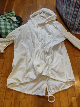 Camisa a cuadros verde y blanca