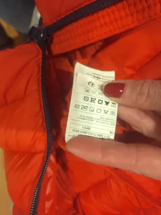 Chaqueta Benetton naranja/roja acolchada