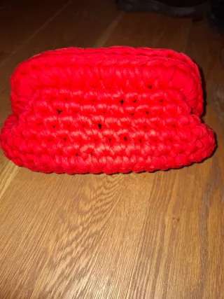 Borsa uncinetto rossa