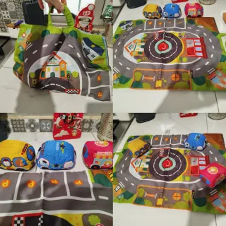 Pista Coches Bebé con Bolsa