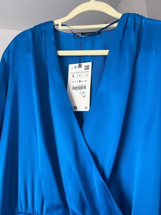 Vestido Zara azul talla L
