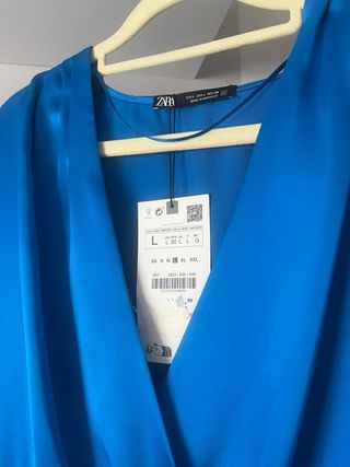 Vestido Zara azul talla L