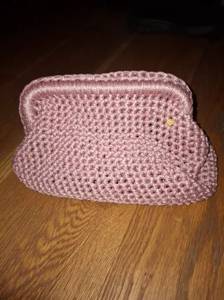 Borsa rosa uncinetto
