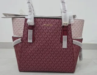 Borsa Michael Kors Beige/Rosso