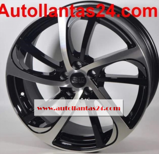 Juego de 4 llantas audi almedia black 18