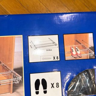 Zapatero extraíble para armario