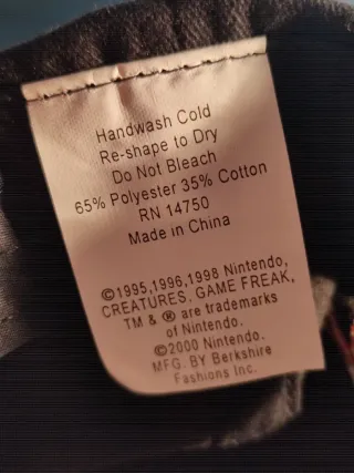 Gorra Pokémon Adulto Bordada