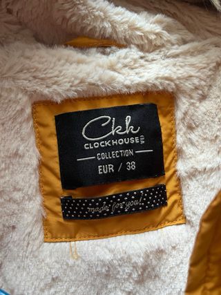 Gilet imbottito con cappuccio giallo