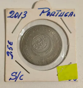 Lote 6 monedas Portugal 2,5 Euros SC