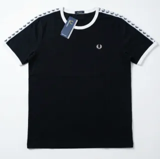 Camiseta Fred Perry Negra Talla L Nueva