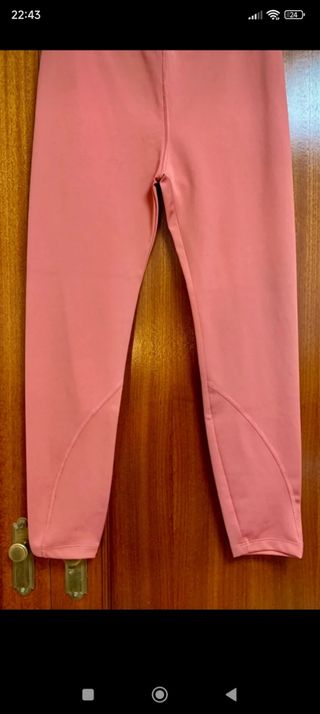 Leggings mujer naranja/rosa