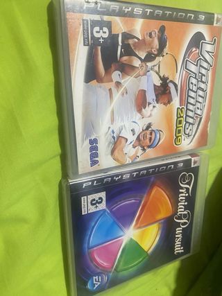 Juegos PS3 Virtua Tennis 2009 y Trivial Pursuit