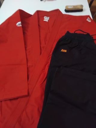Kimono Jiu Jitsu Rojo y Negro