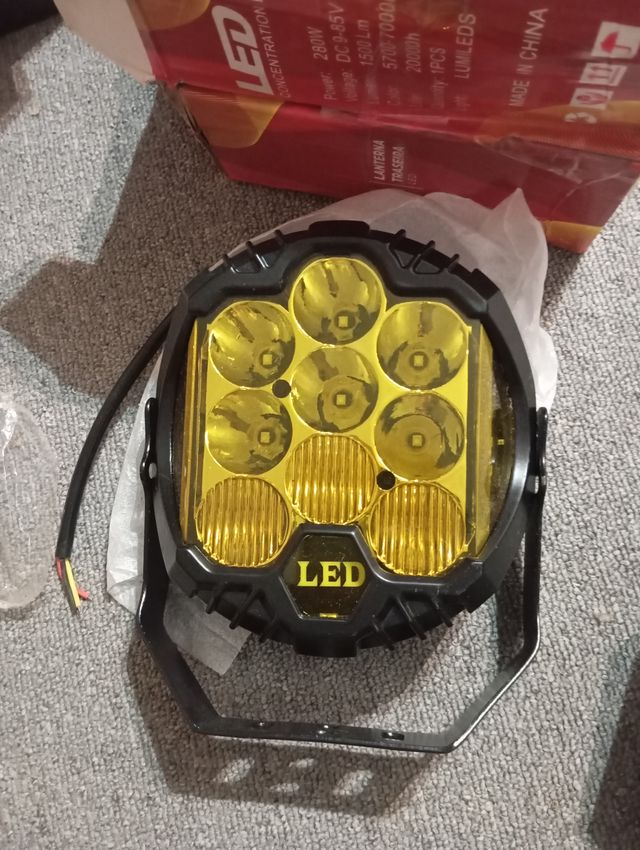 Faro LED 7 Pulgadas Amarillo