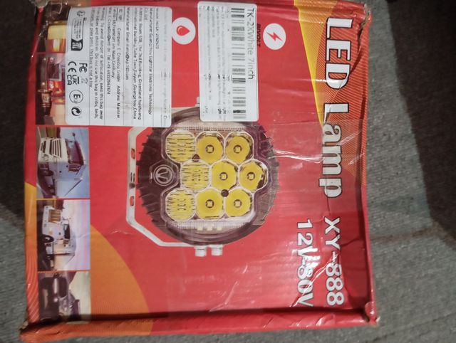 Faro LED 7 Pulgadas Amarillo