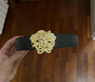Cintura Versace Medusa Oro Nero