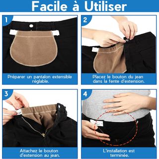 VEGCOO - Pantalones de embarazo para mujer, 3 unid