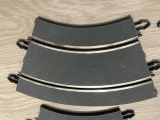 Lote 5 curvas estandar Scalextric pista gris
