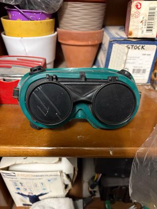 Gafas de soldar verdes