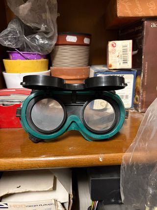 Gafas de soldar verdes