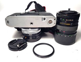 Canon AE-1 con objetivo FD 50mm 1:1.8 S.C.