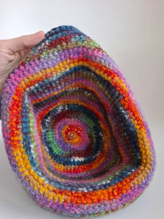 Gorro de lana multicolor