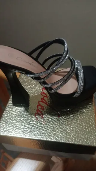 Sandalias Ciaoden Plataforma Brillantes