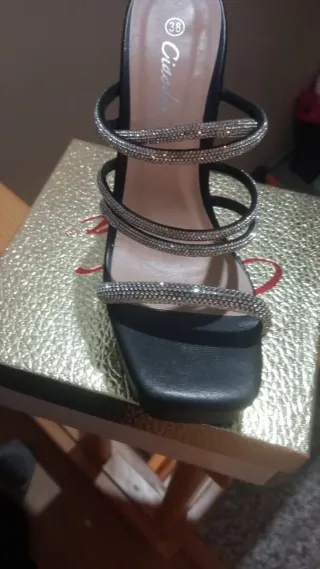 Sandalias Ciaoden Plataforma Brillantes