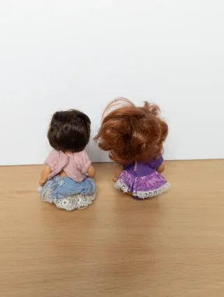 Lote 2 Bebés Barbie Lil Friends Años 80