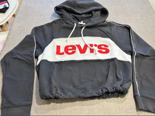 Felpa Levis ragazza nera e bianca