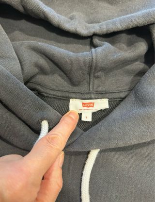 Felpa Levis ragazza nera e bianca