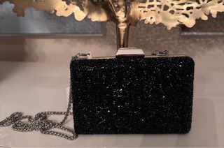 Bolso fiesta Liu Jo negro pedrería