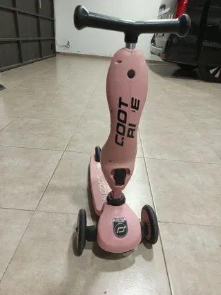 Patinete infantil rosa SCOOT & RIDE