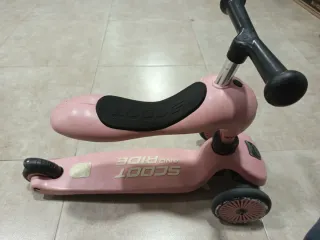 Patinete infantil rosa SCOOT & RIDE