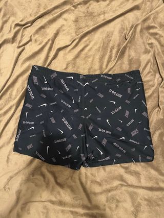 Bañador Nike Negro Estampado