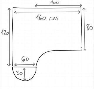 Escritorio esquinero blanco Ikea