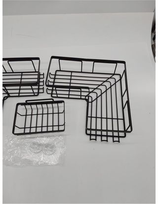 estante de ducha sin taladrar, estante de ducha de