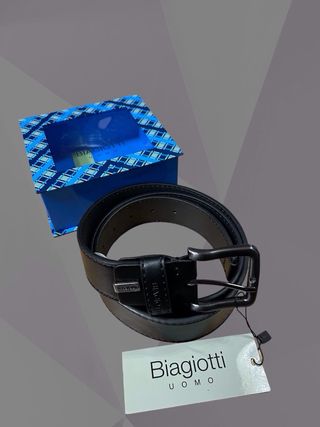 Cintura uomo Biagiotti pelle nera